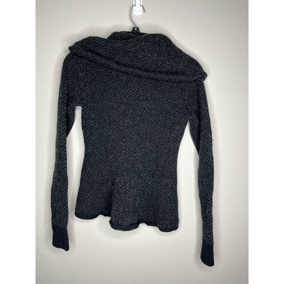 Ralph Lauren Rugby 100% Wool Classy Button Front Collared Cardigan in Gray - Picture 3 of 7